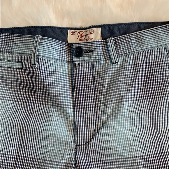 NWOT Penguin by Munsingwear Men’s plaid shorts - Picture 6 of 6